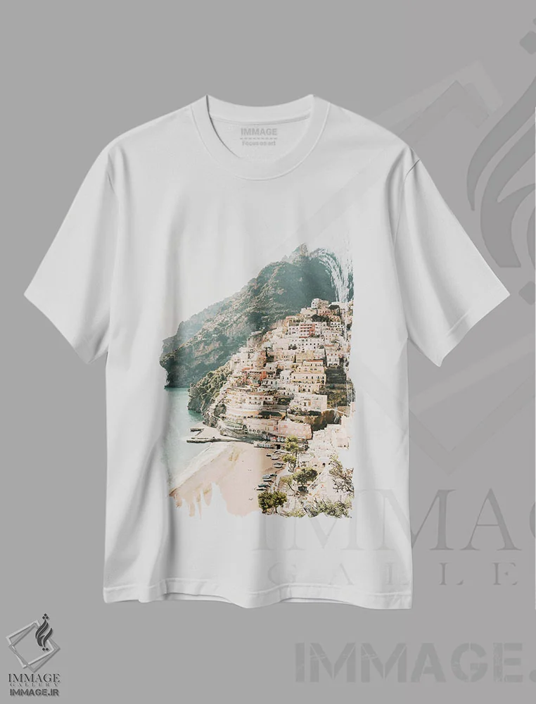 تیشرت سفید طرح دار کوزما، مدیوم اثر کریستا برادوی | فروشگاه ایماژ