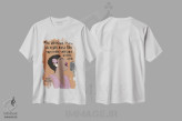 تیشرت سفید طرح دار نقل قول بیلی هالیدی، هنر آمریکایی آفریقایی تبار اثر برینی پرینتیبلز | فروشگاه ایماژ