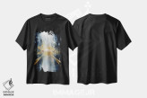 تیشرت مشکی طرح دار انرژی شهر، آبستره اثر بُژنا فوخس | فروشگاه ایماژ