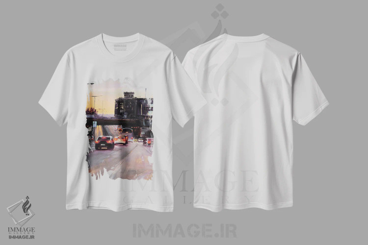 تیشرت سفید طرح دار پس از یک روز کاری، دکور معاصر اثر بُژنا فوخس | immage.ir