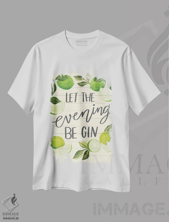 تیشرت سفید طرح دار زندگی لیمویی، دکور روستایی اثر کارولین آلفردز | immage.ir