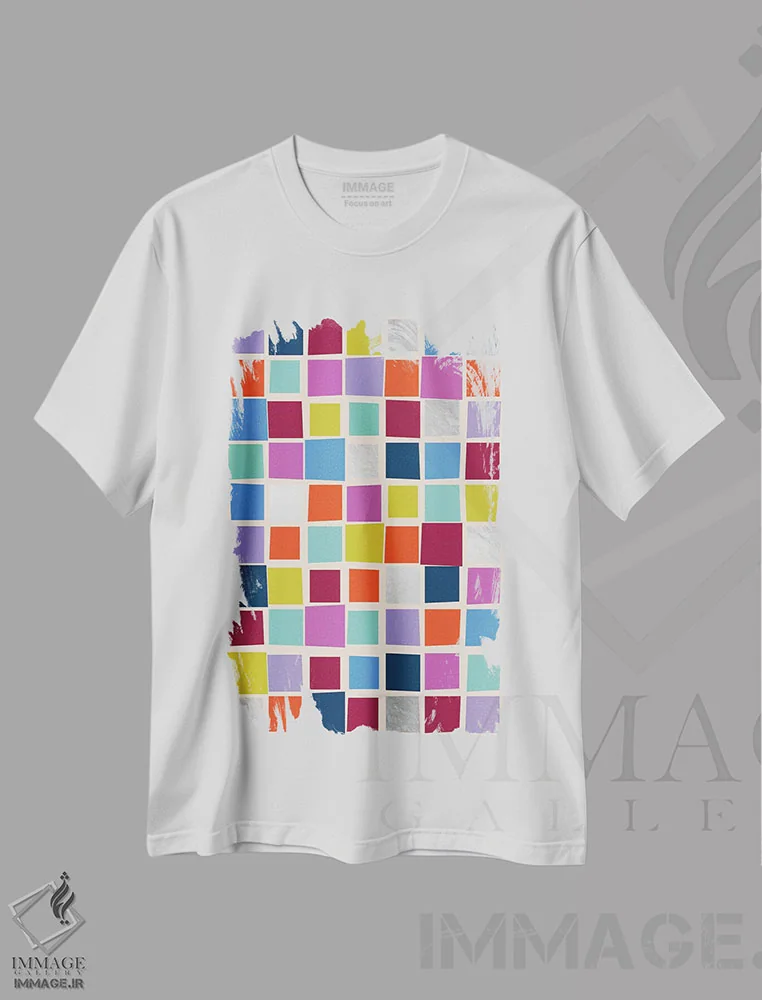 تیشرت سفید طرح دار در مسیر موفقیت ۱، آبستره اثر کارولین آلفردز | فروشگاه ایماژ