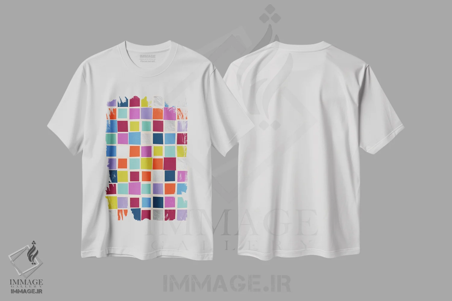 تیشرت سفید طرح دار در مسیر موفقیت ۱، آبستره اثر کارولین آلفردز | فروشگاه ایماژ