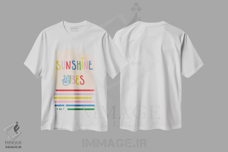 تیشرت سفید طرح دار رویاپردازی روزانه ۵، تزئینی اثر کارولین آلفردز | immage.ir