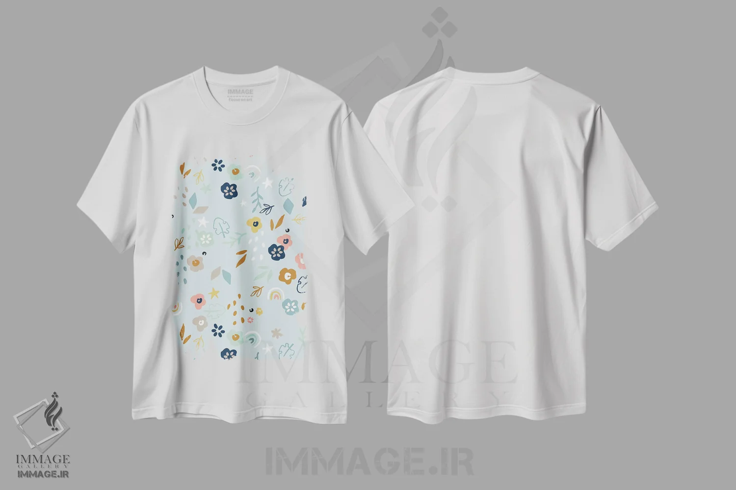 تیشرت سفید طرح دار شجاع و مهربان IV، تزئینی اثر کارولین آلفردز | فروشگاه ایماژ