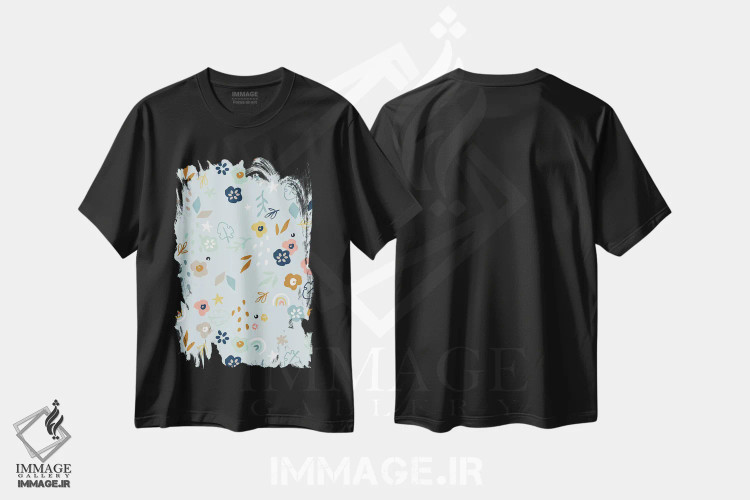 تیشرت مشکی طرح دار شجاع و مهربان IV، تزئینی اثر کارولین آلفردز | immage.ir