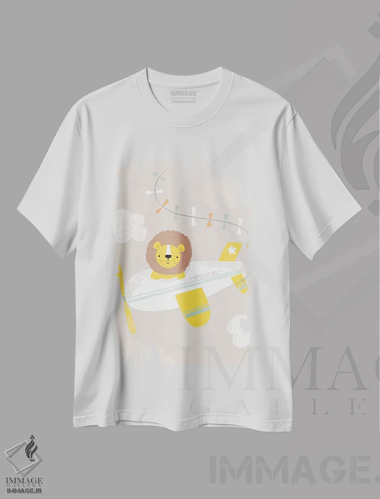 تیشرت سفید طرح دار ماجراجویی نوزاد در انتظار II، تزئینی اثر کارولین آلفردز | immage.ir