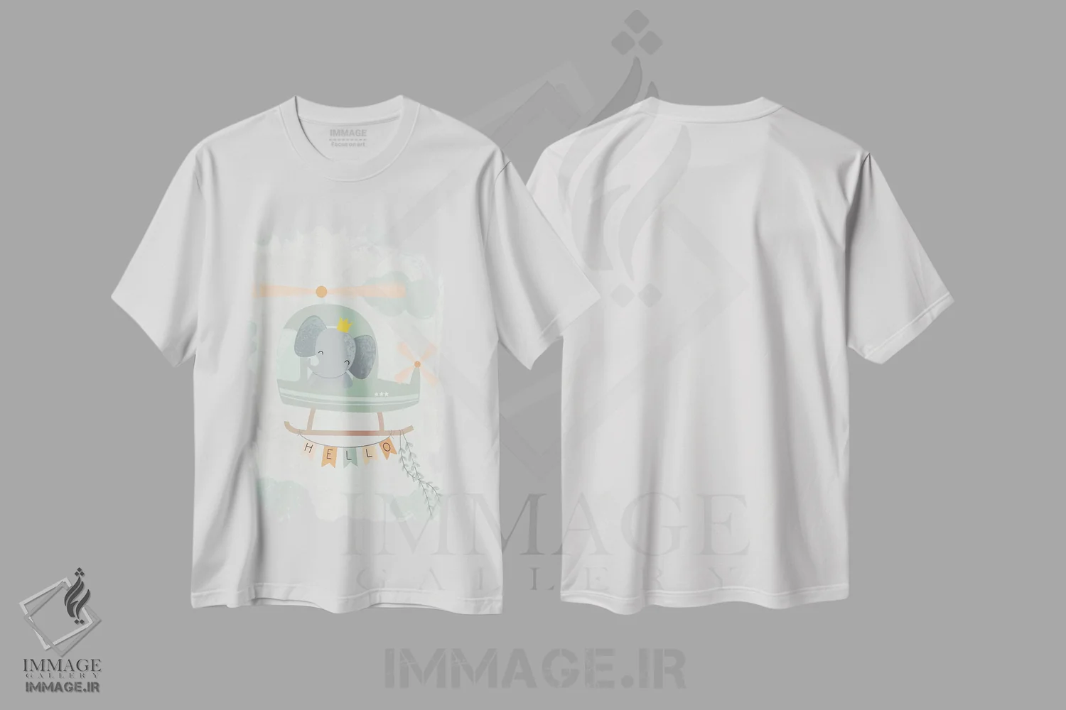 تیشرت سفید طرح دار ماجراجویی نوزاد در انتظار I، تزئینی اثر کارولین آلفردز | فروشگاه ایماژ