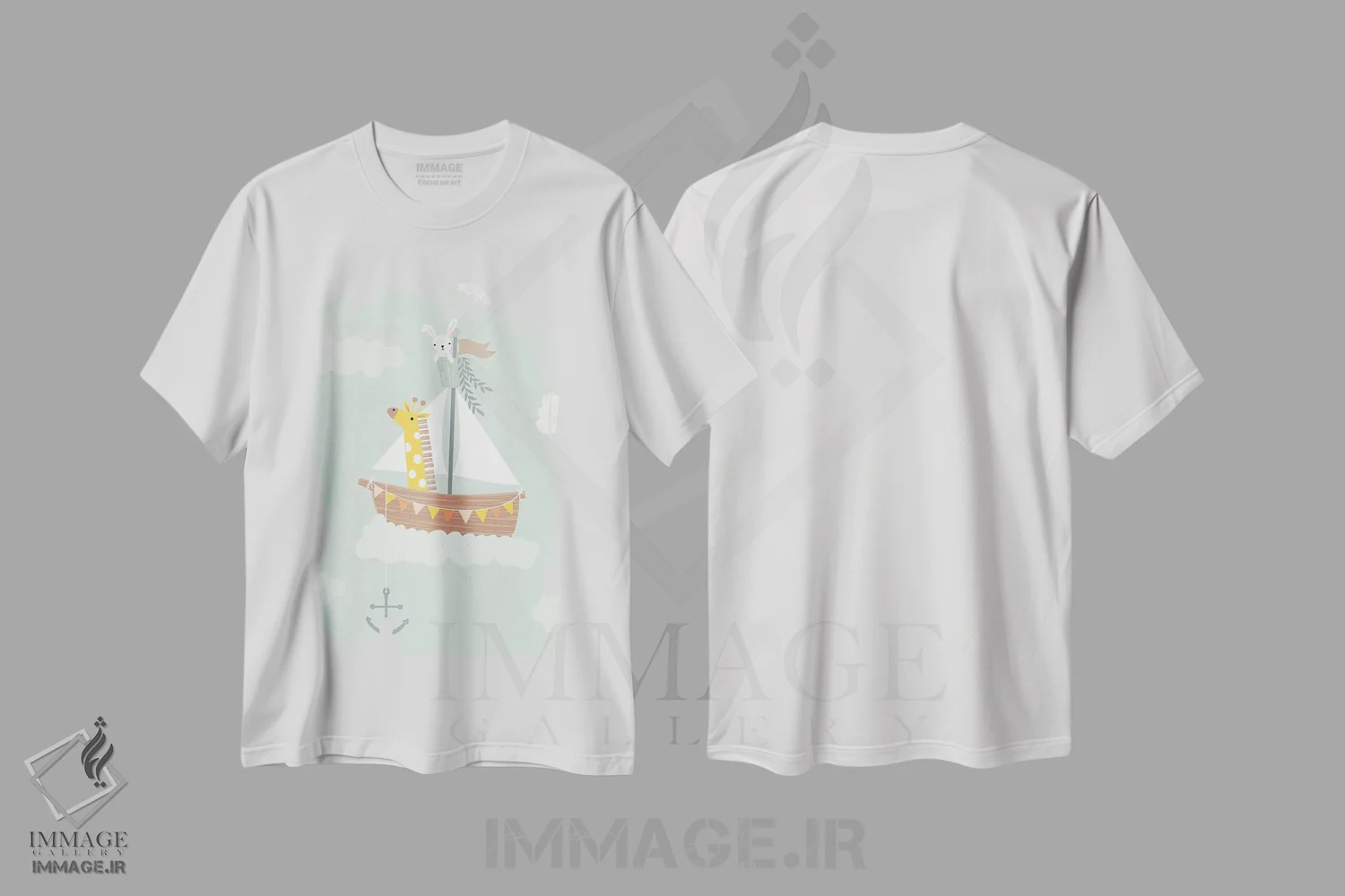 تیشرت سفید طرح دار ماجراجویی نوزاد در انتظار III، تزئینی اثر کارولین آلفردز | فروشگاه ایماژ
