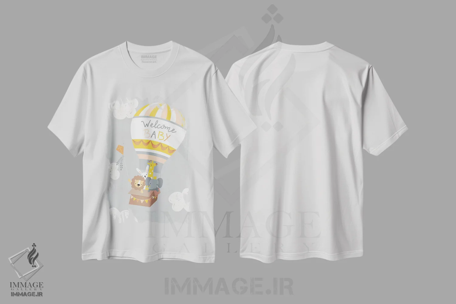 تیشرت سفید طرح دار ماجراجویی نوزاد در انتظار IV، تزئینی اثر کارولین آلفردز | immage.ir