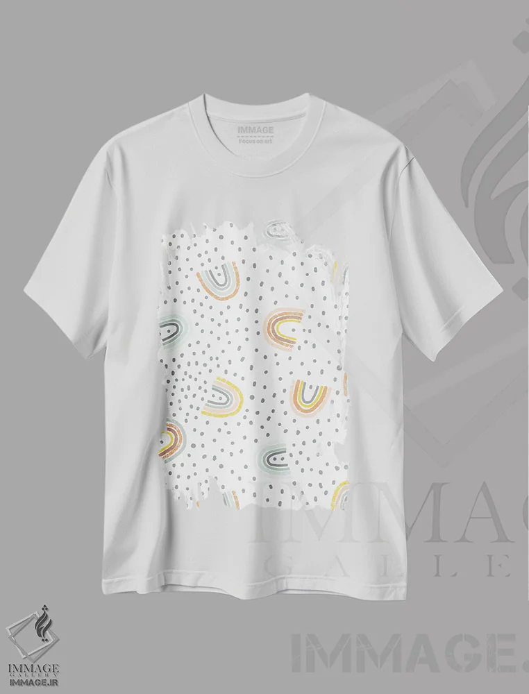 تیشرت سفید طرح دار ماجراجویی نوزاد در انتظار VII، آبستره اثر کارولین آلفردز | فروشگاه ایماژ