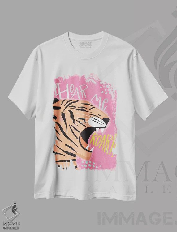 تیشرت سفید طرح دار طبیعت وحشی II، تزئینی اثر کارولین آلفردز | فروشگاه ایماژ