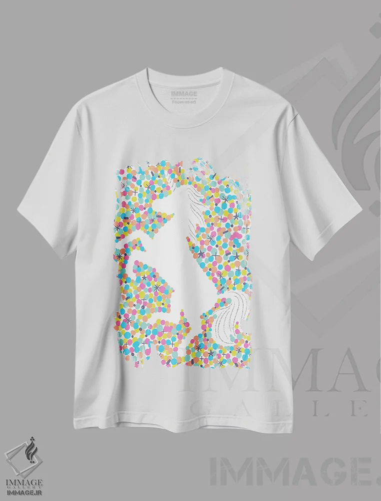 تیشرت سفید طرح دار جادو بساز I، تزئینی اثر کارولین آلفردز | فروشگاه ایماژ