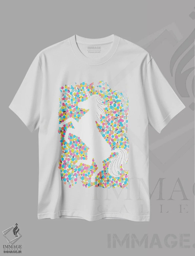 تیشرت سفید طرح دار جادو بساز I، تزئینی اثر کارولین آلفردز | فروشگاه ایماژ