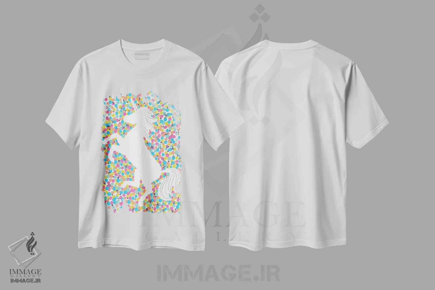 تیشرت سفید طرح دار جادو بساز I، تزئینی اثر کارولین آلفردز | فروشگاه ایماژ