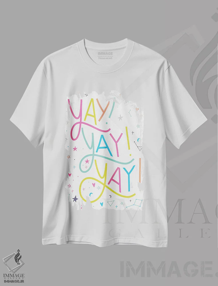 تیشرت سفید طرح دار جادو بساز III، تزئینی اثر کارولین آلفردز | فروشگاه ایماژ