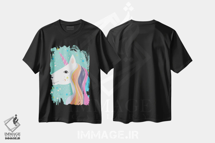 تیشرت مشکی طرح دار جادو بساز V، تزئینی اثر کارولین آلفردز | immage.ir