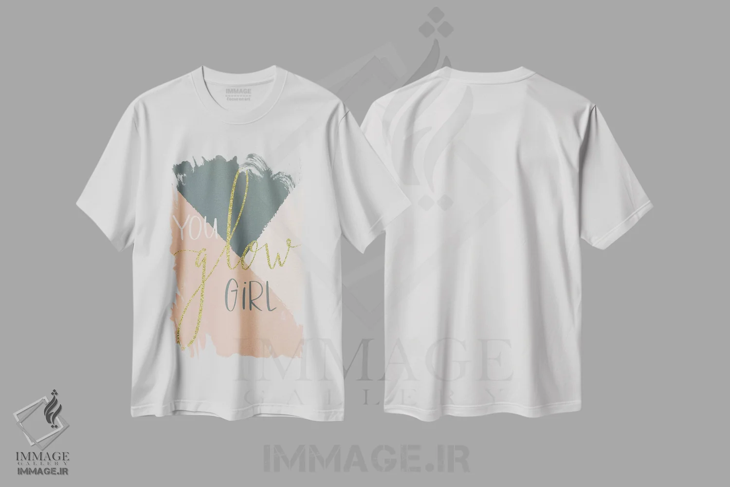 تیشرت سفید طرح دار دختر درخشان II، تزئینی اثر کارولین آلفردز | فروشگاه ایماژ
