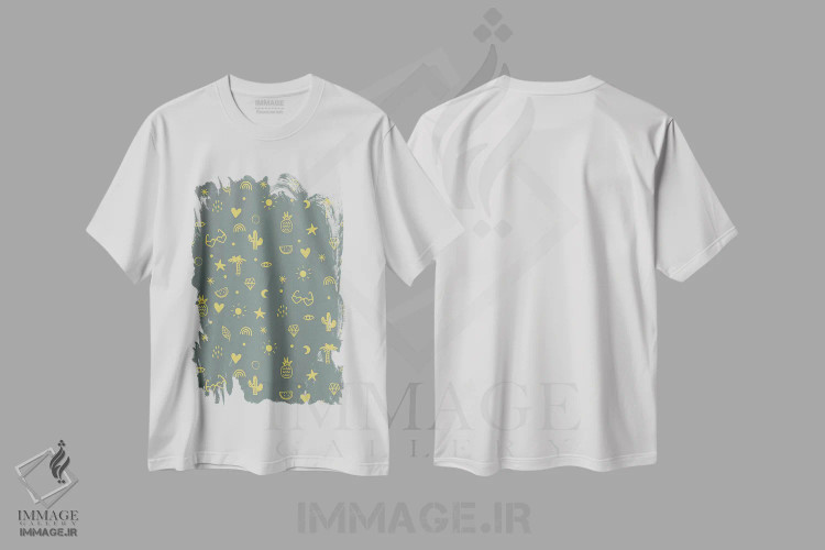 تیشرت سفید طرح دار دختر درخشان VII، تزئینی اثر کارولین آلفردز | immage.ir