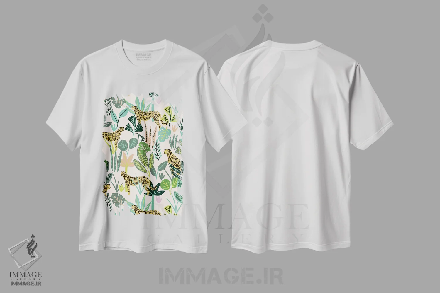 تیشرت سفید طرح دار رویای جنگل II، تزئینی اثر کارولین آلفردز | فروشگاه ایماژ