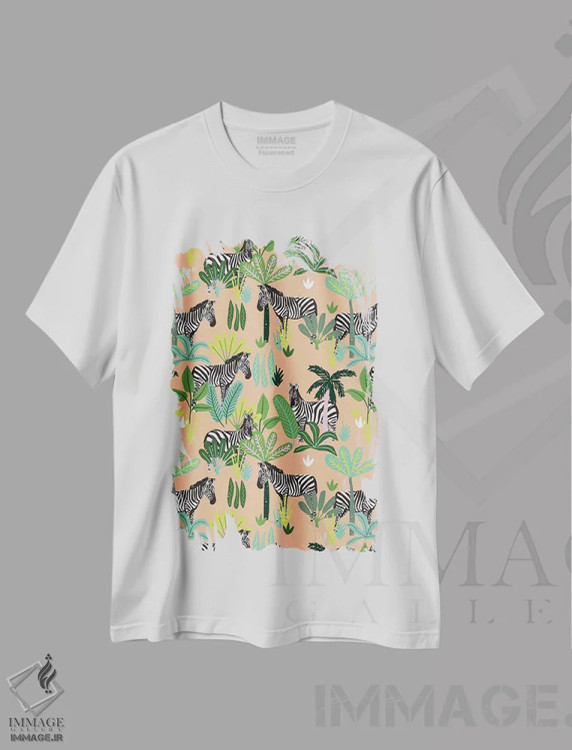 تیشرت سفید طرح دار رویای جنگل IV، تزئینی اثر کارولین آلفردز | فروشگاه ایماژ