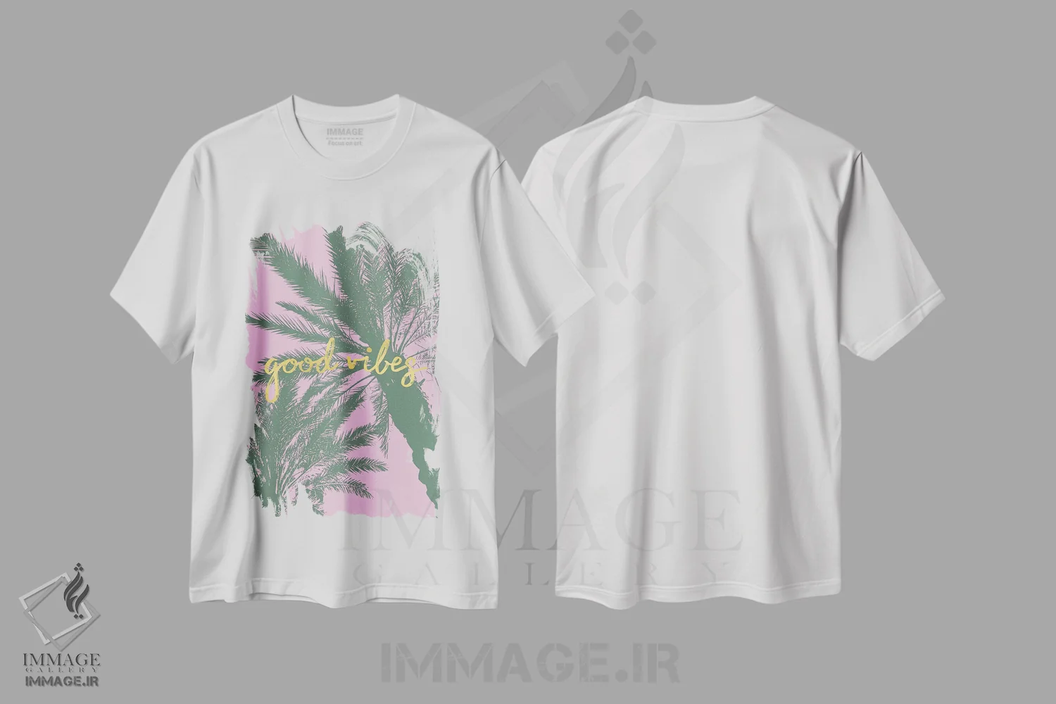 تیشرت سفید طرح دار رویای جنگل V، تزئینی اثر کارولین آلفردز | immage.ir