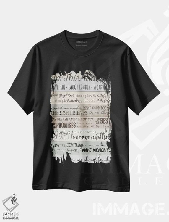 تیشرت مشکی طرح دار در این خانه، دکور معاصر اثر طراحی CAD | immage.ir