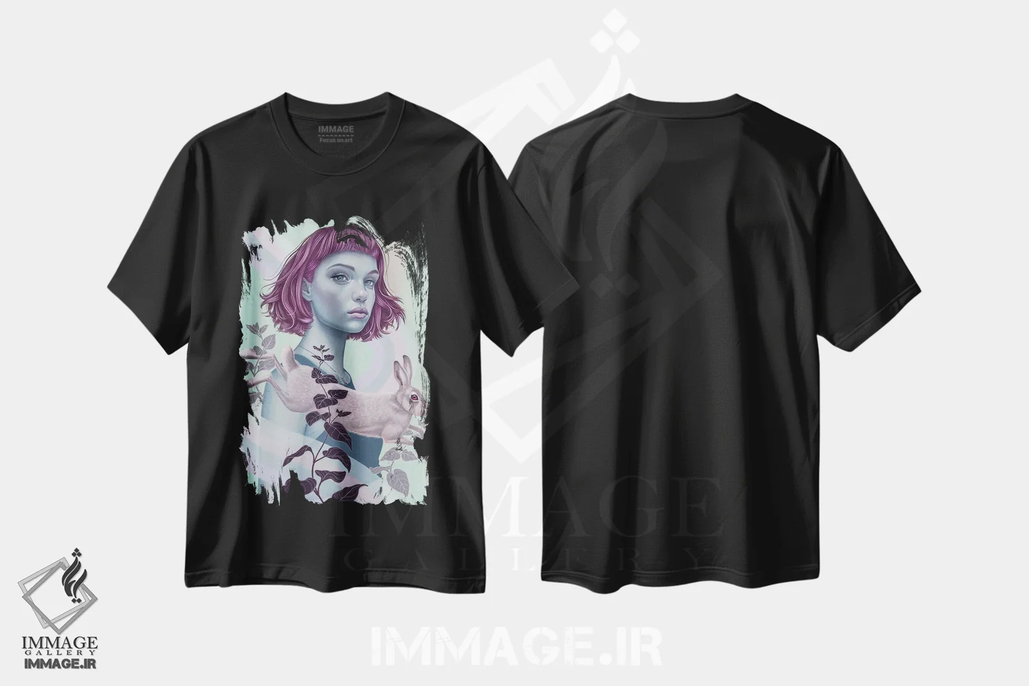 تیشرت مشکی طرح دار بانوان برجسته، دکوراسیون جایگزین اثر کایا کوپمن | immage.ir