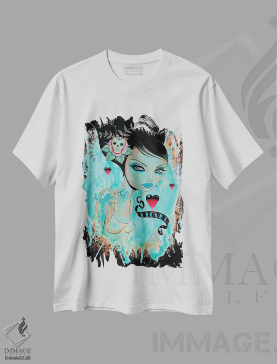 تیشرت سفید طرح دار تو قایق من را به حرکت درمی آوری، هنر فاخر معاصر اثر کایا کوپمن | immage.ir