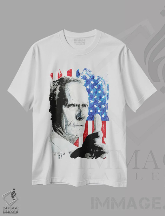 تیشرت سفید طرح دار این منم، هنر فاخر معاصر اثر کلودیا آگیلرا | فروشگاه ایماژ