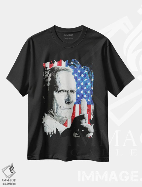 تیشرت مشکی طرح دار این منم، هنر فاخر معاصر اثر کلودیا آگیلرا | immage.ir