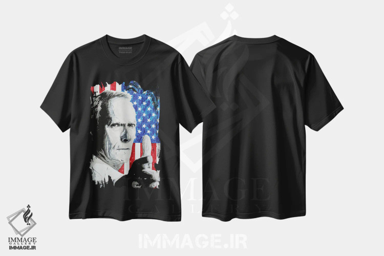 تیشرت مشکی طرح دار این منم، هنر فاخر معاصر اثر کلودیا آگیلرا | immage.ir