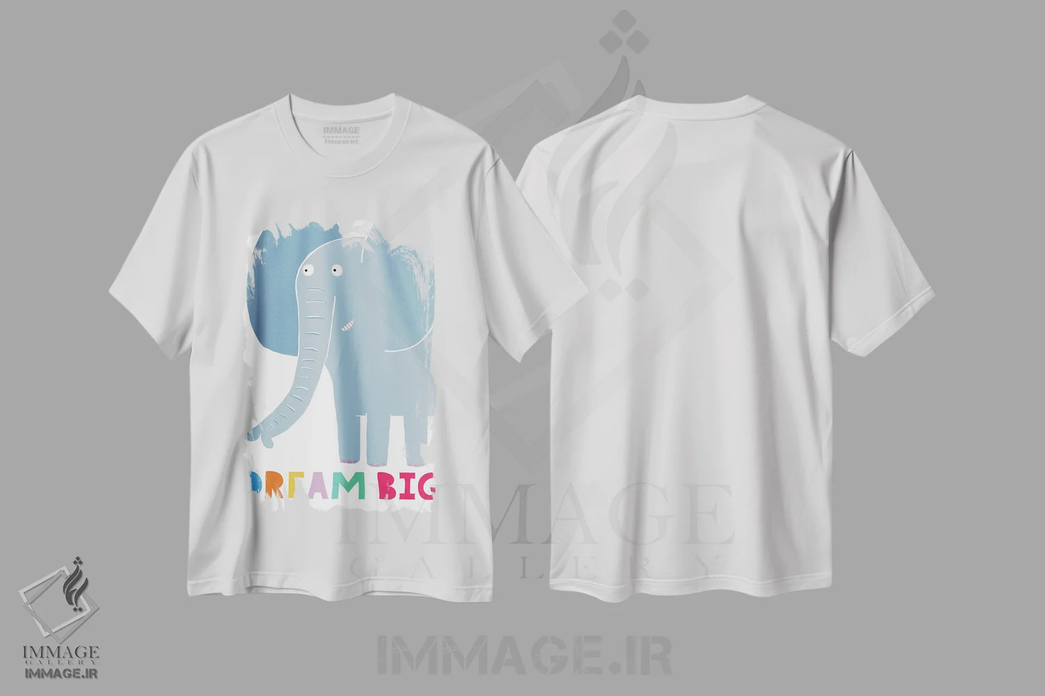 تیشرت سفید طرح دار رویای بزرگ کن، هنر دیجیتال اثر کارلا دالی | immage.ir