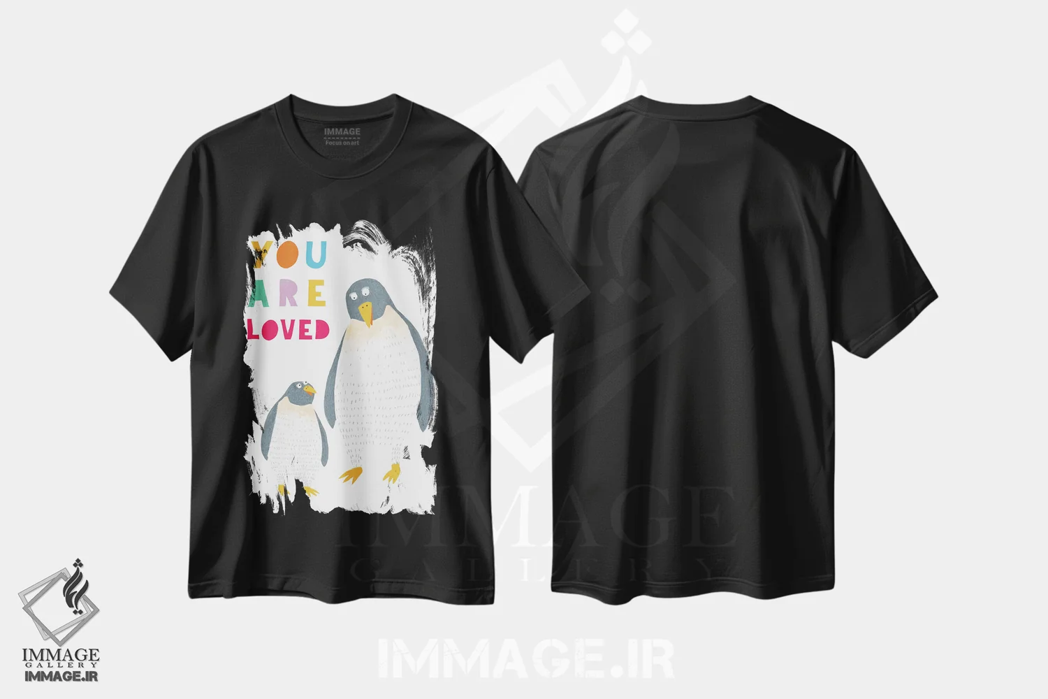 تیشرت مشکی طرح دار تو دوست داشتنی هستی، هنر دیجیتال اثر کارلا دالی | immage.ir