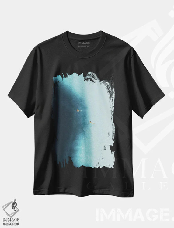 تیشرت مشکی طرح دار ژرفاها، عکاسی هوایی اثر آندریا کاروزو | immage.ir