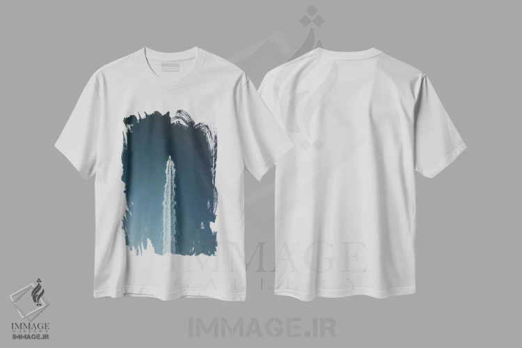 تیشرت سفید طرح دار پرواز، عکاسی هوایی اثر آندریا کاروزو | فروشگاه ایماژ