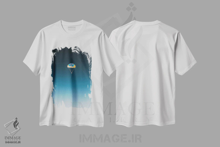تیشرت سفید طرح دار آبنبات چوبی، عکاسی هنری فاخر اثر آندریا کاروزو | immage.ir