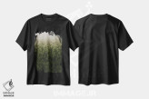 تیشرت مشکی طرح دار درختان کاج، عکاسی هوایی اثر آندریا کاروزو | فروشگاه ایماژ