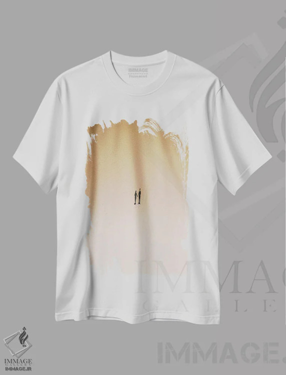 تیشرت سفید طرح دار زوج سایه ها، عکاسی هوایی اثر آندریا کاروزو | immage.ir