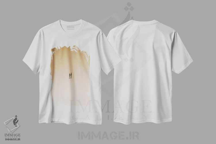 تیشرت سفید طرح دار زوج سایه ها، عکاسی هوایی اثر آندریا کاروزو | immage.ir