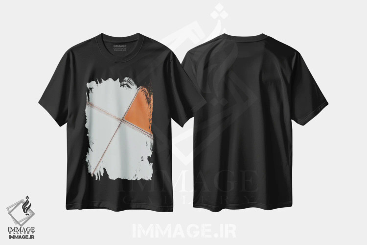 تیشرت مشکی طرح دار کاشی های شیشه ای، عکاسی هوایی اثر آندریا کاروزو | فروشگاه ایماژ