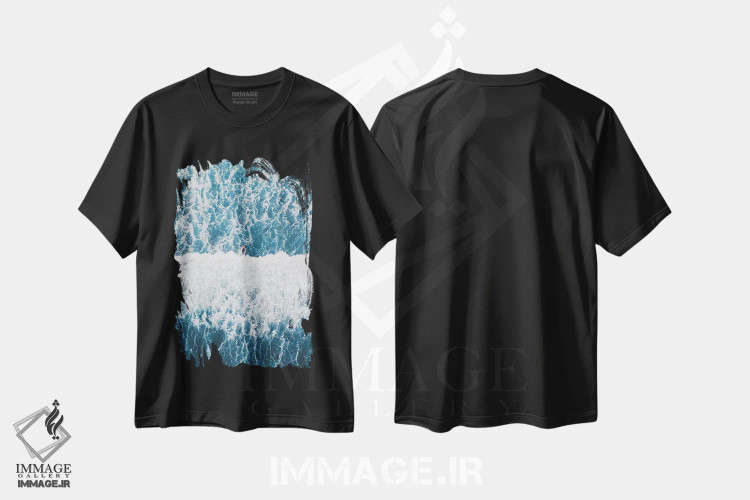 تیشرت مشکی طرح دار نقطهٔ شکست، عکاسی هوایی اثر آندریا کاروزو | immage.ir