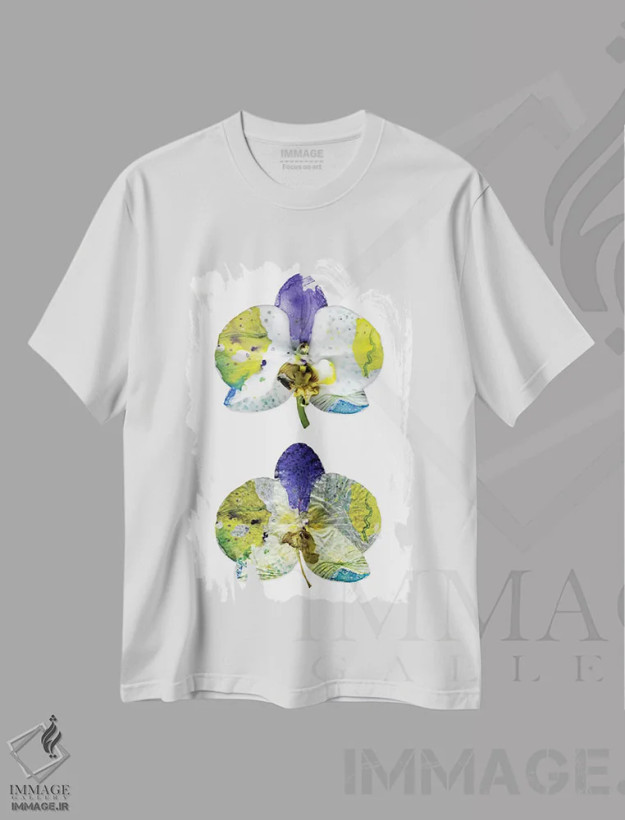 تیشرت سفید طرح دار تنهایی، دکور معاصر اثر کایِنا بلانکا | فروشگاه ایماژ