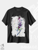 تیشرت مشکی طرح دار طرح گل، دکور معاصر اثر کایِنا بلانکا | immage.ir