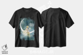 تیشرت مشکی طرح دار پری رؤیاها و آرزوها، هنر دیجیتال اثر شارلوت بیرد | immage.ir