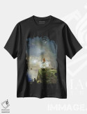 تیشرت مشکی طرح دار هر جا که هستی، هنر دیجیتال اثر شارلوت بیرد | فروشگاه ایماژ