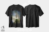 تیشرت مشکی طرح دار هر جا که هستی، هنر دیجیتال اثر شارلوت بیرد | فروشگاه ایماژ