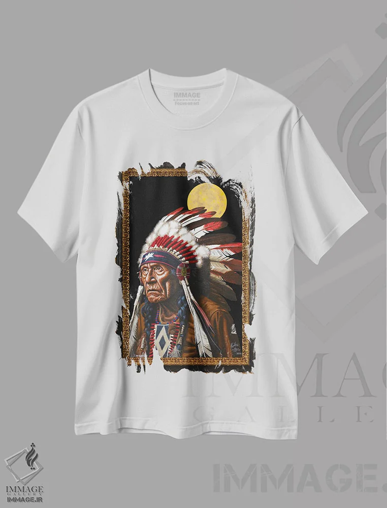 تیشرت سفید طرح دار من طبیعتم، هنر فاخر معاصر اثر کریستین بییر | immage.ir