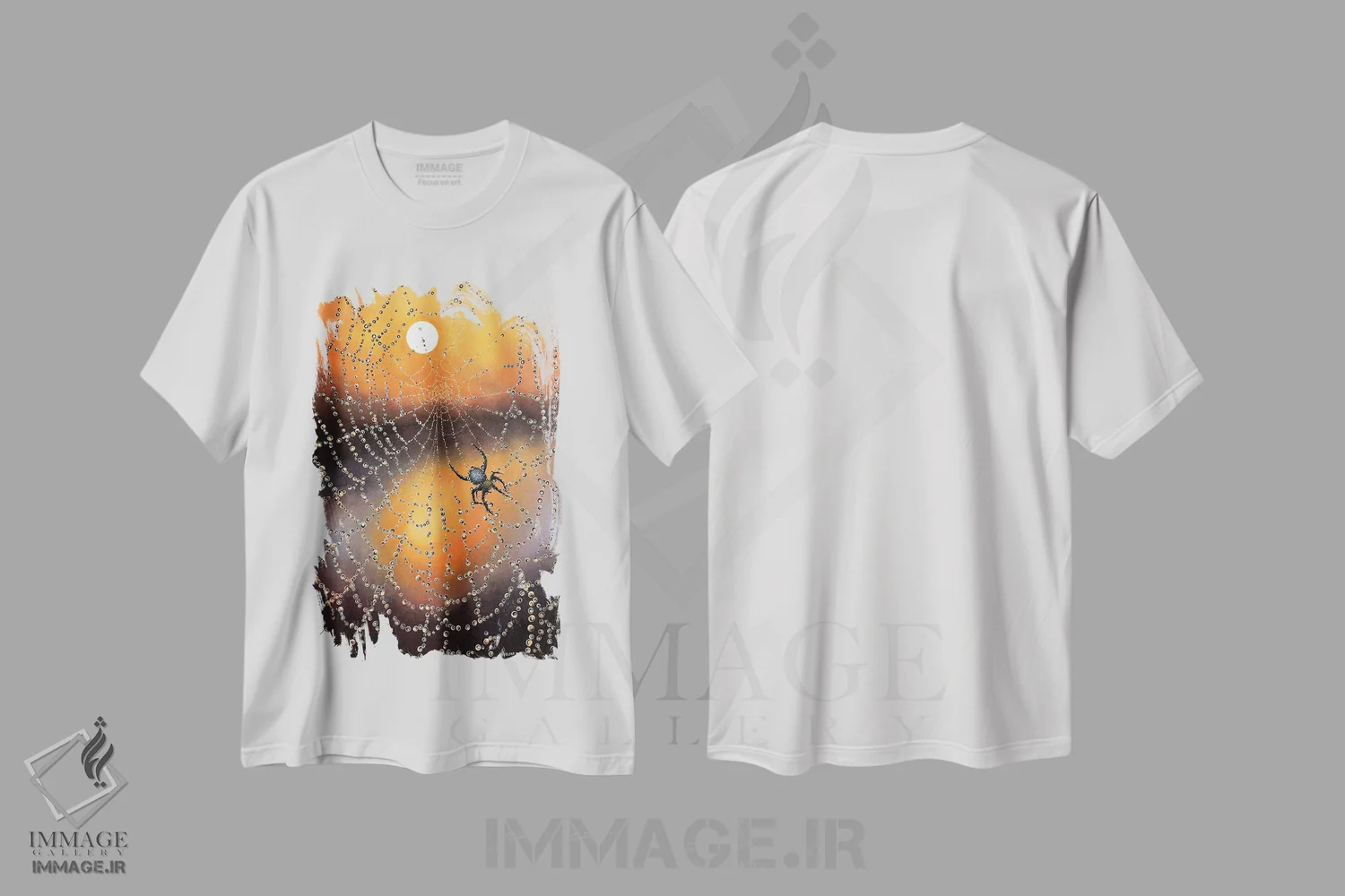 تیشرت سفید طرح دار منتظرت هستم، هنر فاخر معاصر اثر کالر بای فلیکز | فروشگاه ایماژ