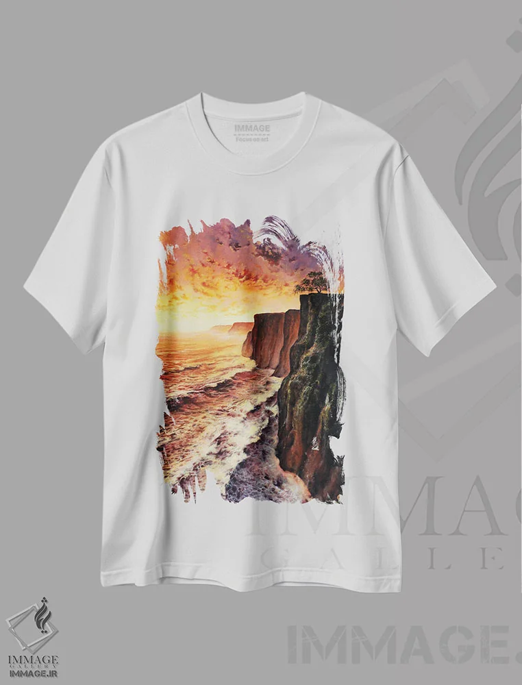 تیشرت سفید طرح دار نو از کهنه، مدیوم اثر کالر بای فلیکز | فروشگاه ایماژ